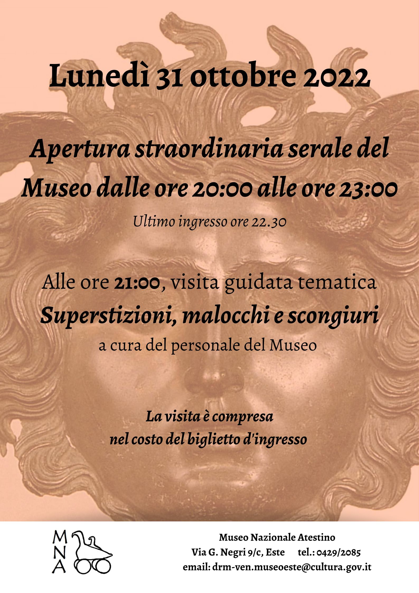 Museo Nazionale Atestino | Apertura straordinaria 31 ottobre 2022